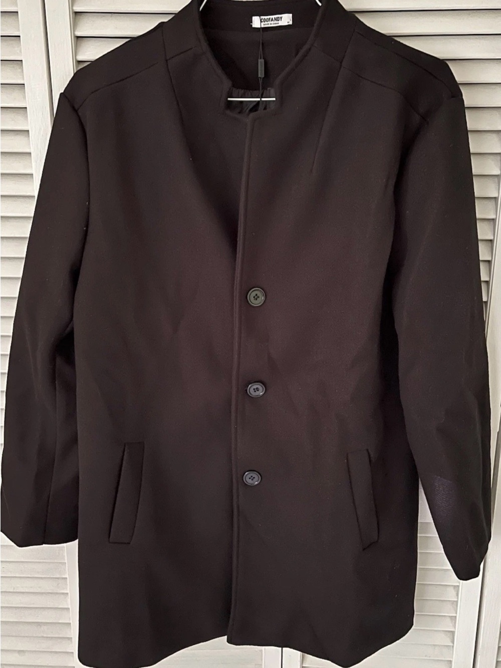 Coofandy Trendy Solid Tweed Blazer Size M